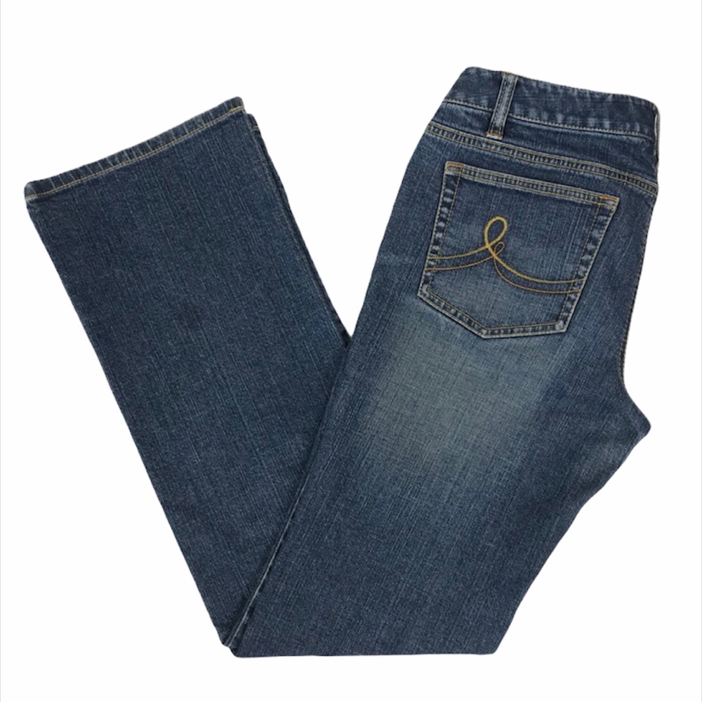 LOFT Slim Boot Cut Jeans - Picture 2 of 4